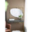 Miroir coquelicot 30x1x40 "en métal doré