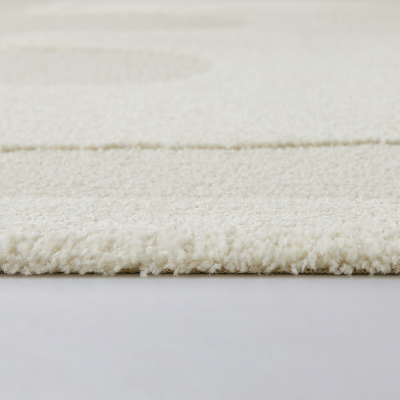 Alena Kids Bear Rug, Rectangle 5'3" x 7', Cream