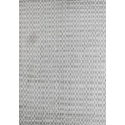 Geometric Area Rug in Gray/White