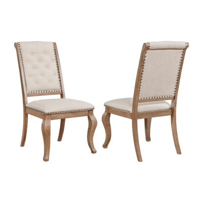 Ensemble de 2 chaises de salle à manger rembourrées