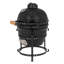 Mini gril au charbon de bois en céramique noir 13 po Kamado