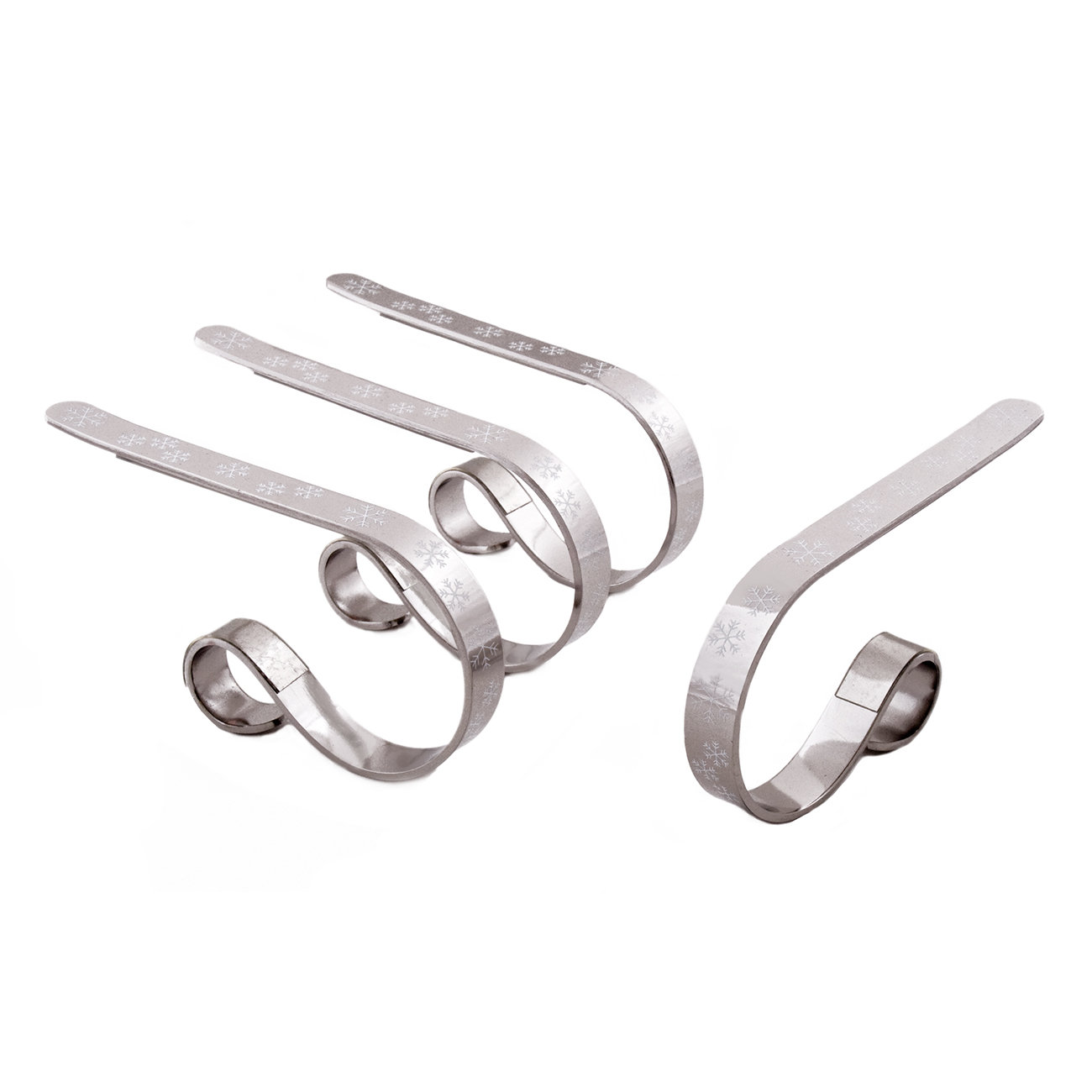 Stocking Holder, Snowflake Silver