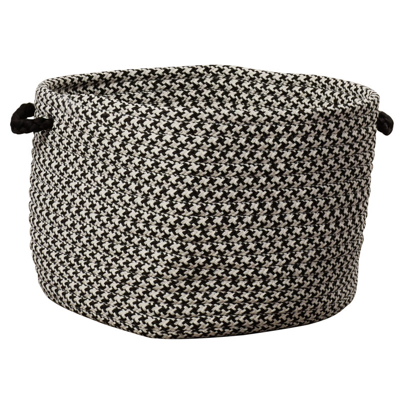 Lark Manor™ Ashvith Fabric Decorative Basket, 12" H x 18" W x 18" D, Lime
