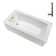 Streamline 66 in. x 32 in. Acrylic Left-Hand Drain Alcove Bathtub in Glossy White With External Drain