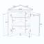 Armoire de rangement triangulaire pour salle de bain avec tablettes réglables, armoire de plancher autoportante pour la cuisine à domicile-1271423702