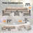 6 - Person Outdoor Patio Conversation Set with Cushions-195091162