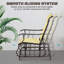Fauteuil oscillant Garden, chaise berçante beige