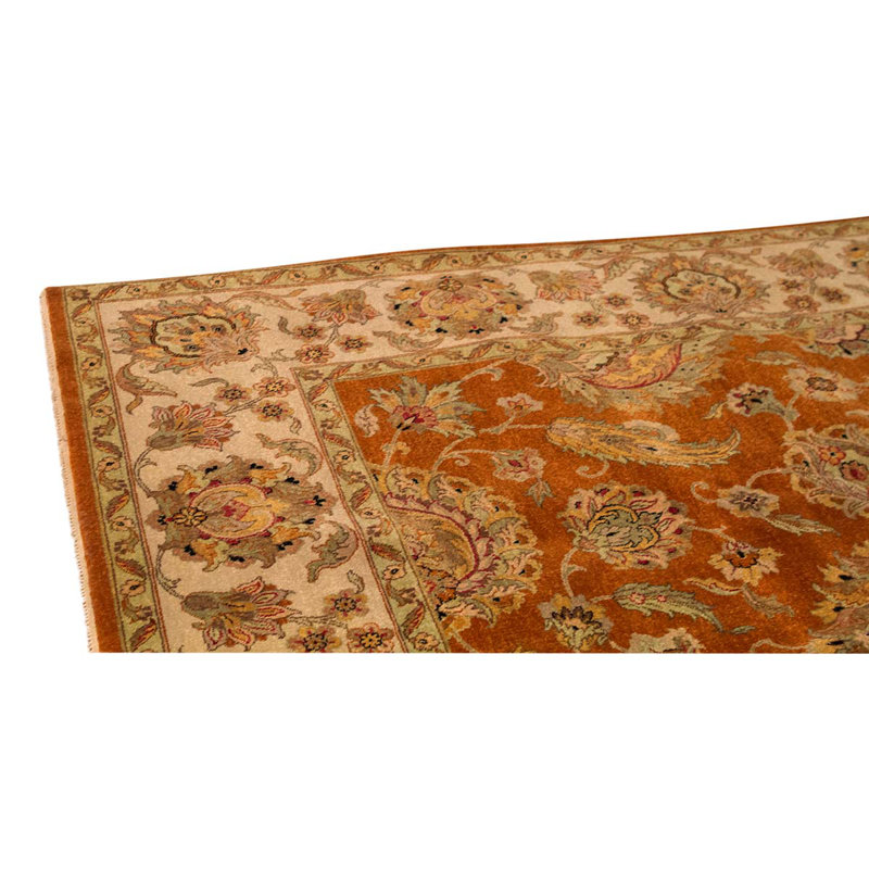 Silk Oriental Area Rug in Ivory