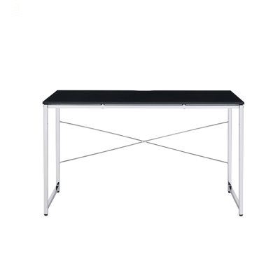 Bureau rectangulaire avec structure en métal idéal pour le bureau ou le bureau dans la chambre ou le salon