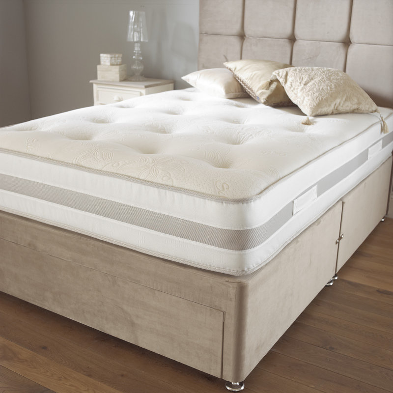 25cm Foam Free 1000 Pocket Sprung Mattress, Dual Sided, Med-Firm Feel, Low Motion Transfer, Hypoallergenic & Breathable Mattress  