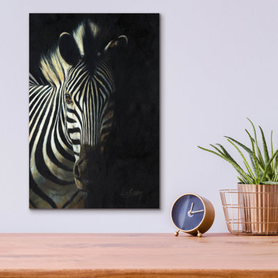 «Zebra Fade To Black2» par David Stribble, art mural en verre acrylique d'Ebern Designs