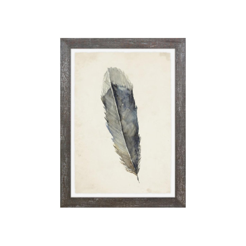 Charcoal Feathers I Print by Beverly Fuller, Matte, 27" H x 20" W