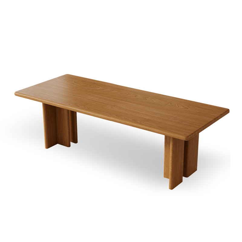 Table de salle à manger brune, H 29,53 po x L 94,49 po x l 39,37 po