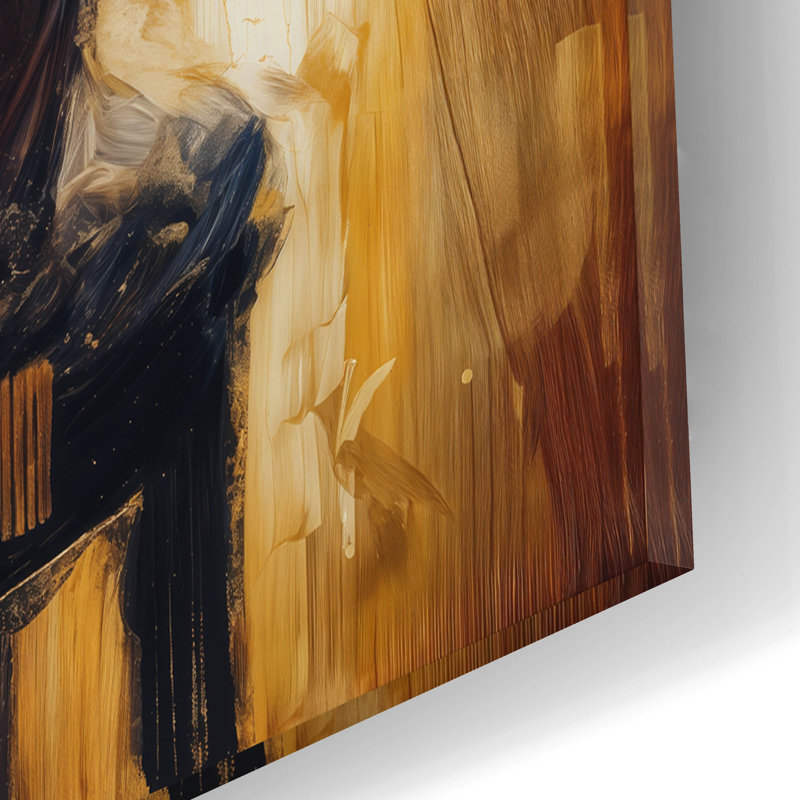 «Lady In A Bar» par Rey Klimt, art mural en verre acrylique, H 12 po x l 12 po x P 0,13 po