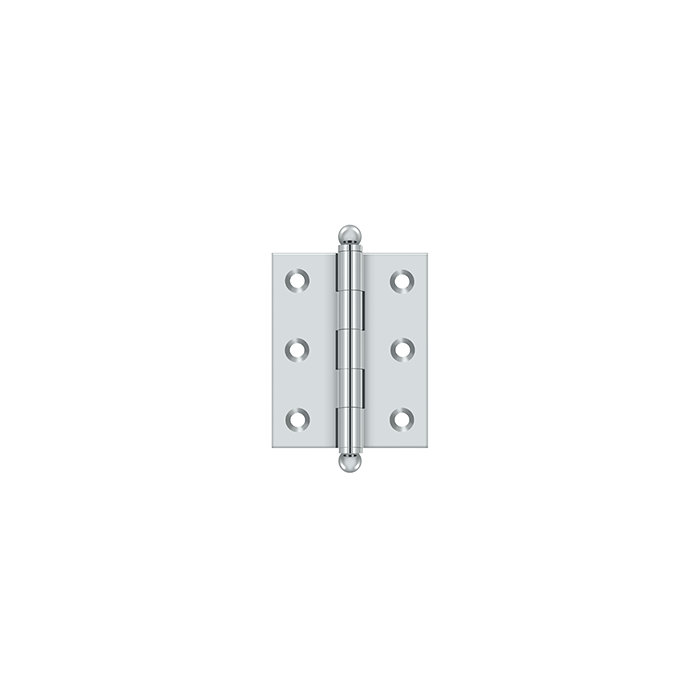 2.5'' x 2'' Butt Bearing Hinge, Polished Chrome