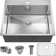 ForKitchen 25'' L Drop-In Single Bowl Stainless Steel Kitchen Sink