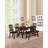 Transitional Rectangular Dark Walnut Table, With Shelf Storage, Rubberwood Table For Dining, Constructed-369830113