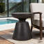 Table d'appoint d'extérieur en béton léger
