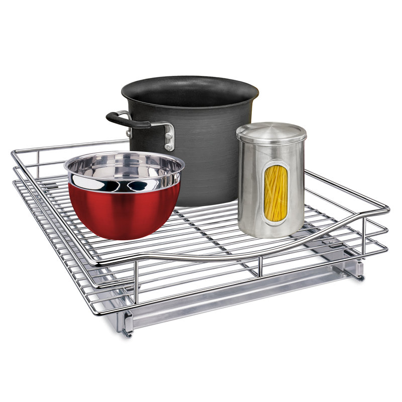Chrome 17" x 21" Slide Out Cabinet Organizer