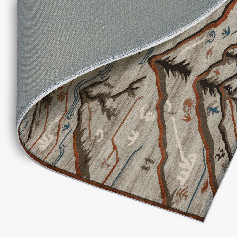 Tapis intérieur et extérieur gris Nature, Rectangle 4pi x 6 pi