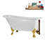 Baignoire sur pattes 58 po, plateau, bonde et pieds à griffes 58 po Streamlin-102219861-101628929