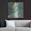 «Teal Lace I» par Jennifer Goldberger - peinture sur métal sans cadre-153058185