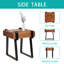 Table de chevet en bois naturel
