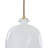 Bianca Ceramic Pendant (Gloss White and Gold)