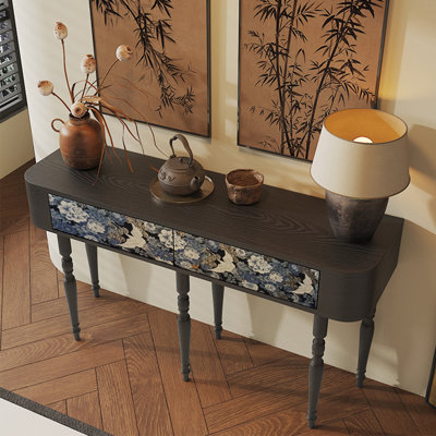 High-legged multi-functional console table