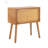 Rotating Hidden Compartment Nightstands, Mid Century Modern Concealment Furniture With Rattan And Wood Legs For Bedroom And Living Room