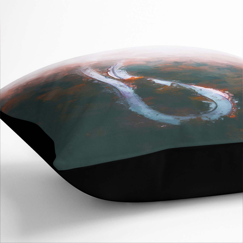 Square Throw Cushion, 55cm H x 55cm W x 20cm D, Black