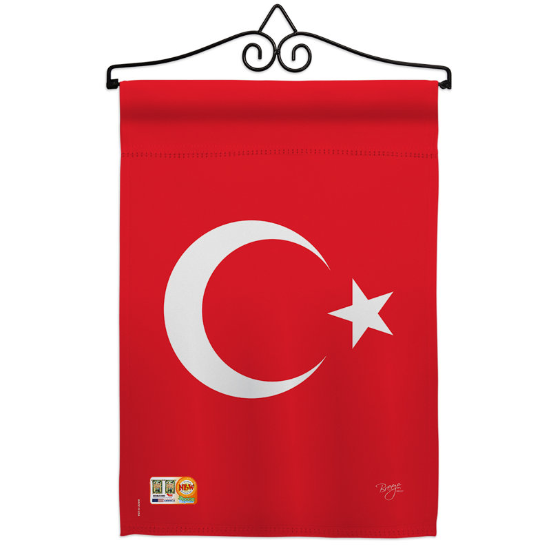 Impressions décoratives de polyester de 2 côtés 19 x 13 po  drapeau de jardin