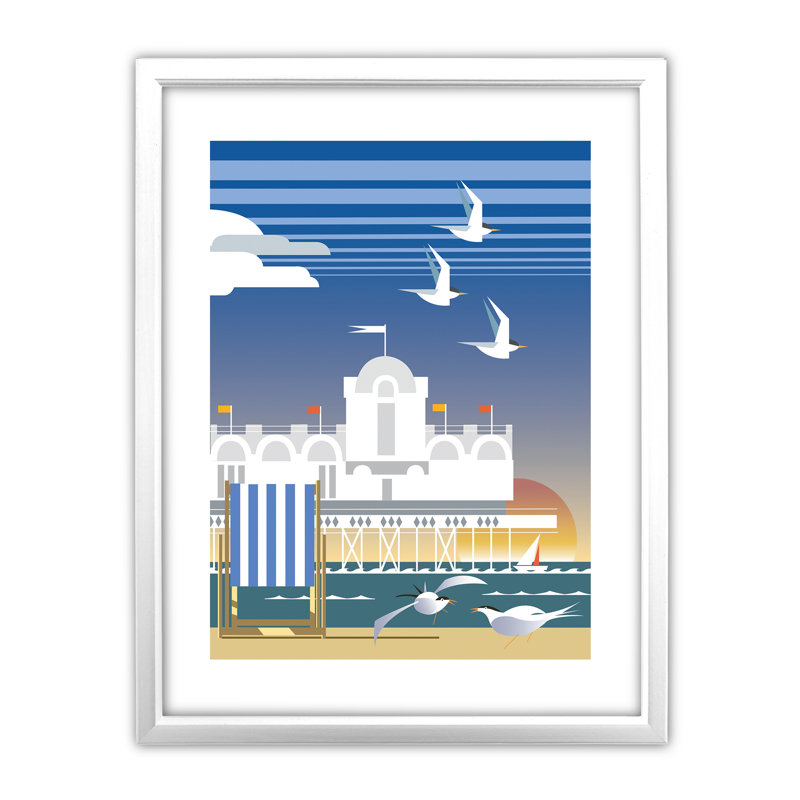 Dave Thompson - Single Picture Frame Print on Canvas, White