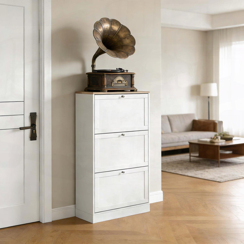 Armoire de rangement mince pour chaussures