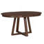 Ensemble de salle à manger 5 pièces, table ronde avec une rallonge de 16 pouces et 4 chaises rembourrées pour une utilisation polyvalente-129386254-129386255-129386257