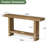 63" Solid Wood Console Table, Farmhouse Entryway Table For Hallway, Entrance, Living Room, Easy Assembly-908148891