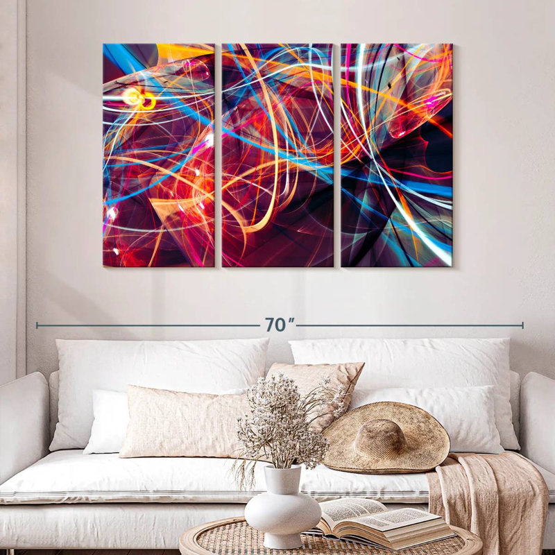 Avery Neon Light Streams, 32" H x 50" W