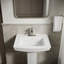 Lavabo de salle de bain rectangulaire à piédestal Archer® 24 "avec trous de robinet espacés-2577030-3639117