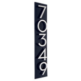 Floating Modern 4" Number Vertical Address Plaque (5 Digits)