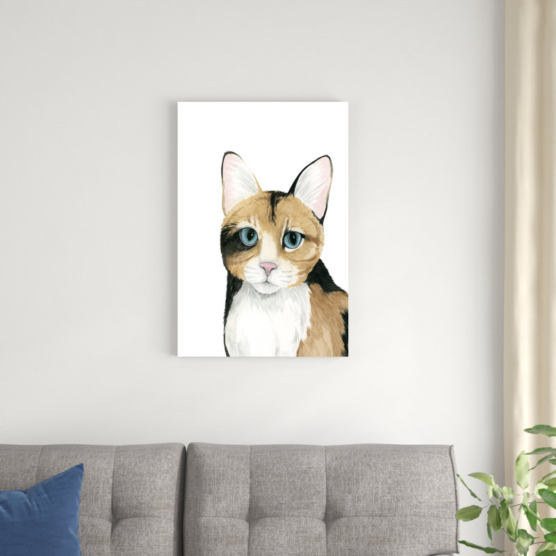 Portrait de chat II, H 30 po x l 20 po x P 1,25 po