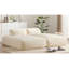 Canapé modulaire 90,0 po, entièrement compressé, canapé-lit spacieux en mousse, design adapté aux personnes âgées, combinaison de 2 pièces sans PC, aucun assemblage requis-57081435