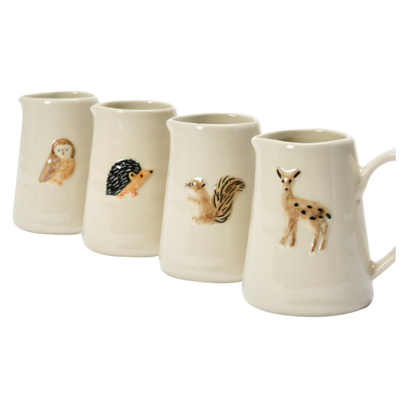 Avalo 32 fl. oz. Ceramic 4 - Piece Beverage Dispenser Pitcher Set
