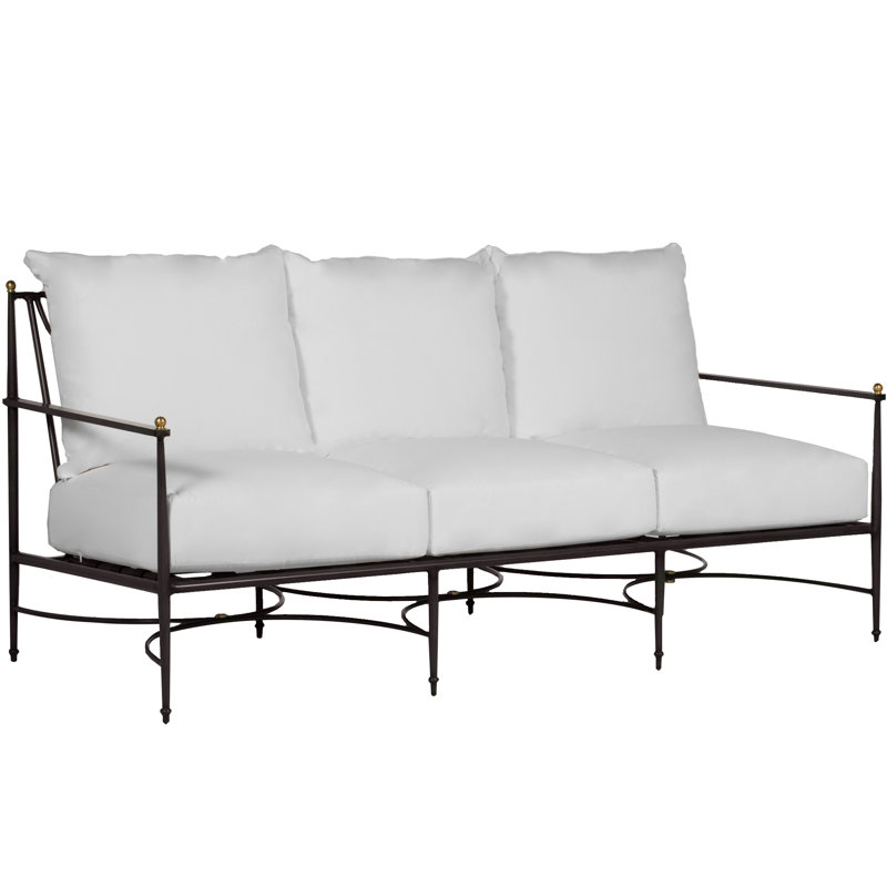 Canapé d'extérieur avec coussins 77 po Roma, Intermix écorce, Welt
