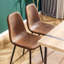 Chaise d'appoint en velours l 16,9 po-164372598