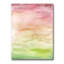 Abstrait coucher de soleil avec rose beige et vert - peinture sur toile tendue-59850021