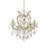 22"In Bella Petite Gold Crystal 5-Led Light Chandelier