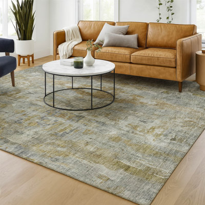 Premium Machine Washable Mayfield AMF2310 Abstract Rug