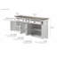 Buffet en bois massif 3 tiroirs Aoibhe