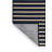 Washable Navy Cream Striped Area Rug-2116248351