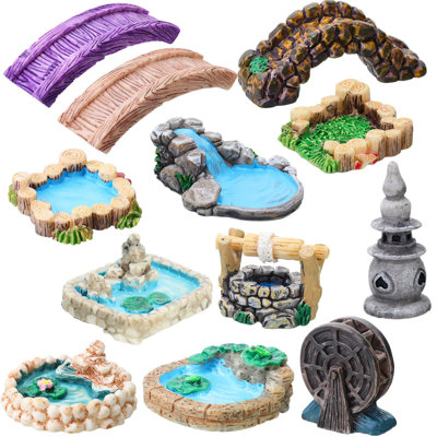 Mini-accessoires de jardin 12 pièces